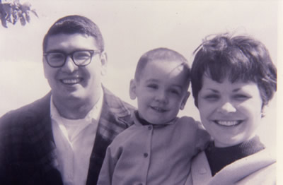 Dad and Mom with David in the late 1960's