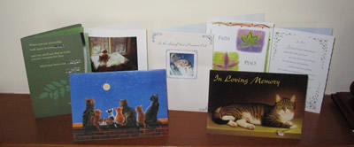 Sympathy Cards for our cat, Clyde